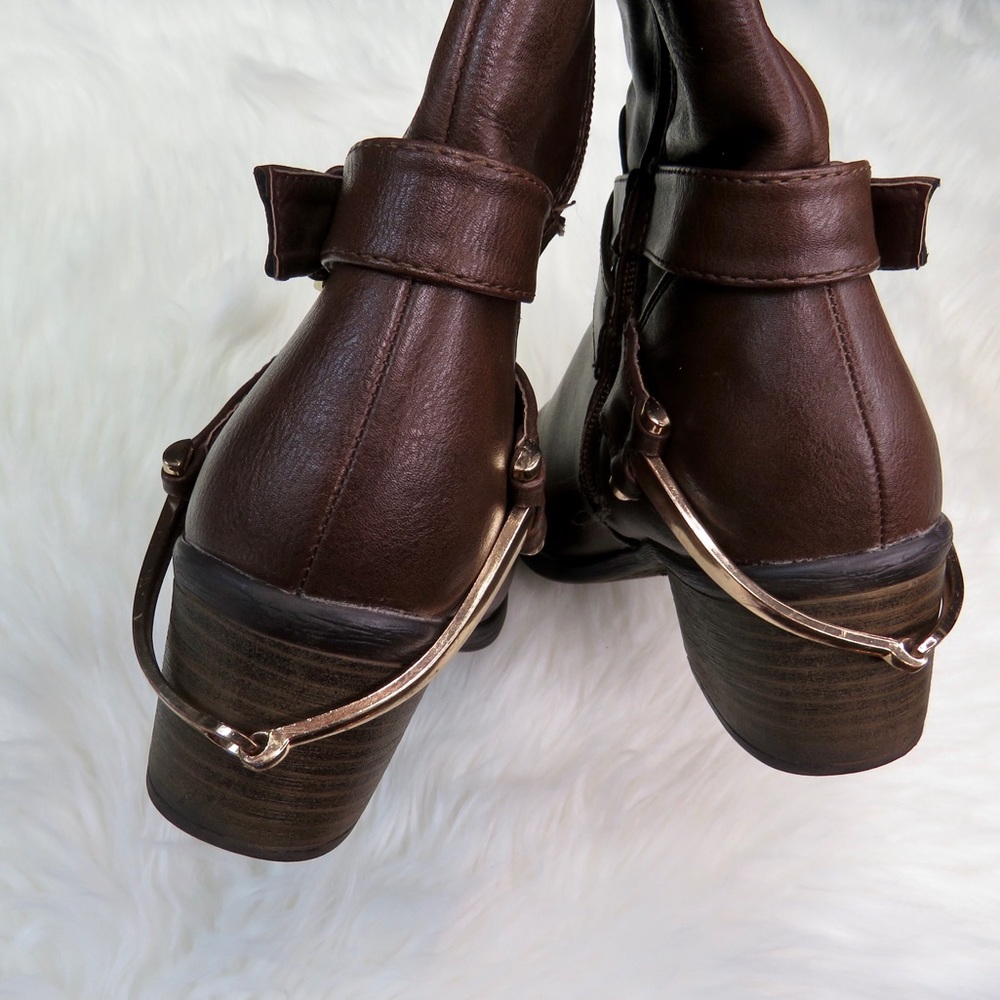 Francesca’s Brown Leather Riding Boots - Picture 6 of 11
